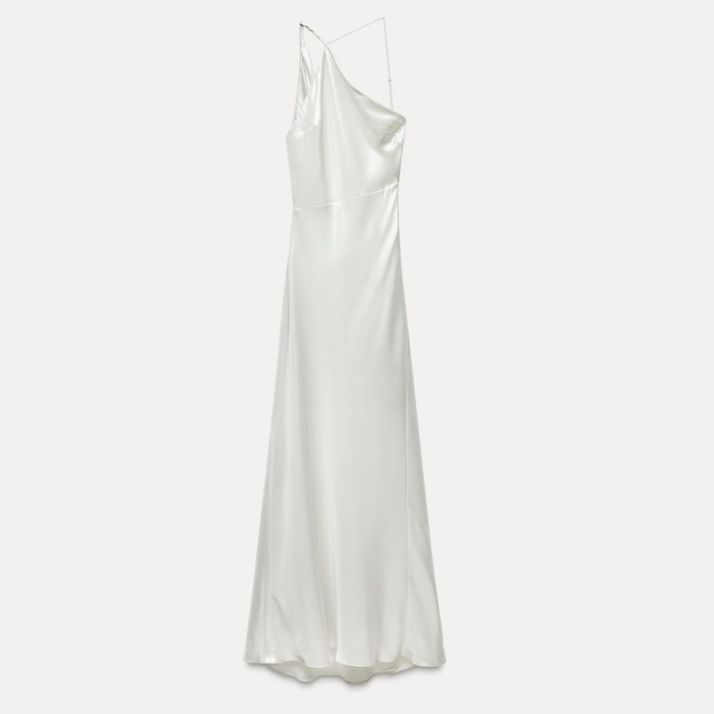 Zara Long Asymmetric  Dress - Picture 7 of 11
